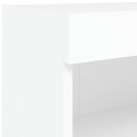 SZAFKA POD TV Z OŚWIETLENIEM LED BIAŁA 60X30X30CM
