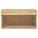 SZAFKA POD TV, Z OŚWIETLENIEM LED, DĄB SONOMA, 60X30X30 CM