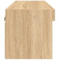 SZAFKA POD TV, Z OŚWIETLENIEM LED, DĄB SONOMA, 60X30X30 CM