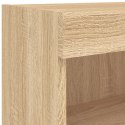 SZAFKA POD TV, Z OŚWIETLENIEM LED, DĄB SONOMA, 60X30X30 CM