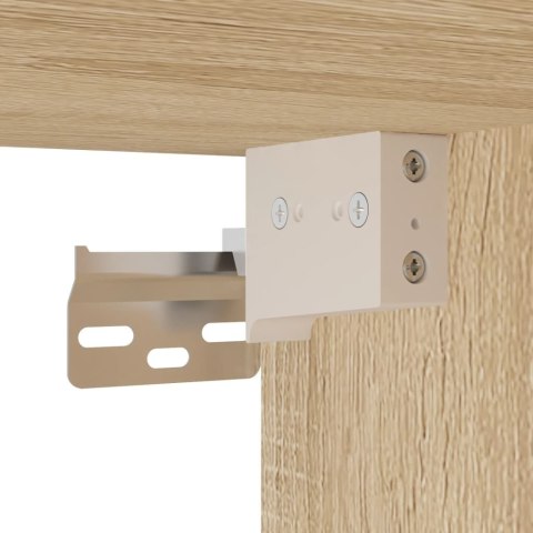 SZAFKA POD TV, Z OŚWIETLENIEM LED, DĄB SONOMA, 60X30X30 CM