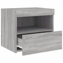 SZAFKI NOCNE Z LED 2 SZT. SZARY DĄB SONOMA 50X40X45CM
