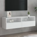 ŚCIENNA SZAFKA TV BIAŁA 100X30X30CM