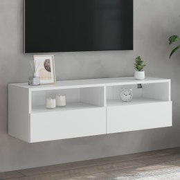ŚCIENNA SZAFKA TV BIAŁA 100X30X30CM