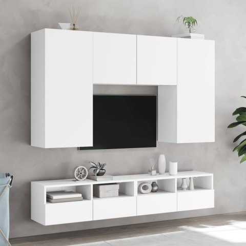 ŚCIENNA SZAFKA TV BIAŁA 100X30X30CM