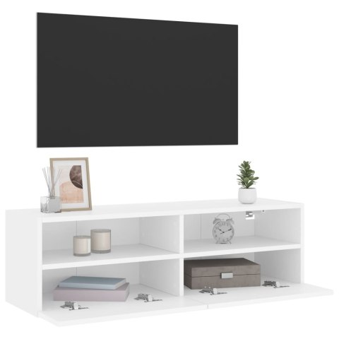ŚCIENNA SZAFKA TV BIAŁA 100X30X30CM