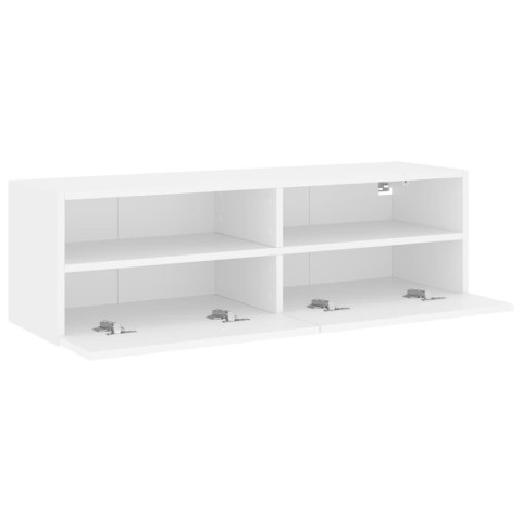 ŚCIENNA SZAFKA TV BIAŁA 100X30X30CM