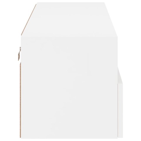 ŚCIENNA SZAFKA TV BIAŁA 100X30X30CM