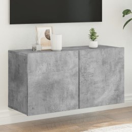 ŚCIENNA SZAFKA TV SZAROŚĆ BETONU 80X30X41CM