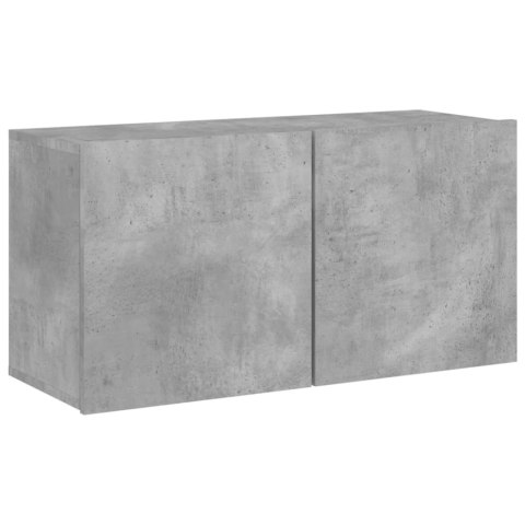 ŚCIENNA SZAFKA TV SZAROŚĆ BETONU 80X30X41CM