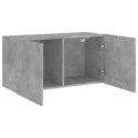 ŚCIENNA SZAFKA TV SZAROŚĆ BETONU 80X30X41CM