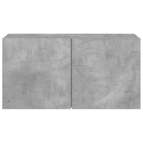ŚCIENNA SZAFKA TV SZAROŚĆ BETONU 80X30X41CM