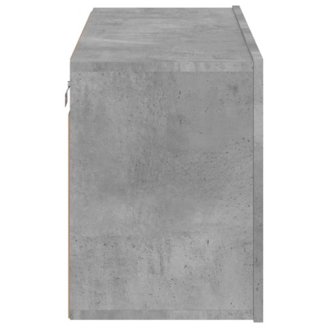 ŚCIENNA SZAFKA TV SZAROŚĆ BETONU 80X30X41CM