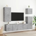 ŚCIENNA SZAFKA TV SZAROŚĆ BETONU 80X30X41CM