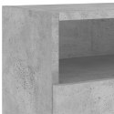 ŚCIENNE SZAFKI TV, 2 SZT., SZAROŚĆ BETONU, 100X30X30 CM