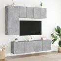 ŚCIENNE SZAFKI TV, 2 SZT., SZAROŚĆ BETONU, 60X30X41 CM