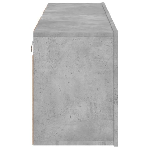 ŚCIENNE SZAFKI TV, 2 SZT., SZAROŚĆ BETONU, 60X30X41 CM