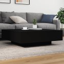 STOLIK KAWOWY Z OŚWIETLENIEM LED CZARNY 100X100X31CM