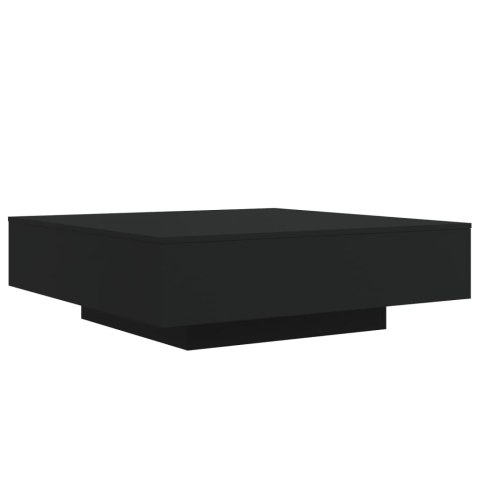 STOLIK KAWOWY Z OŚWIETLENIEM LED CZARNY 100X100X31CM