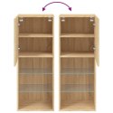 SZAFKA TV Z LED, DĄB SONOMA, 40,5X30X102 CM