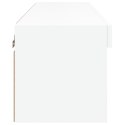 SZAFKA TV Z OŚWIETLENIEM LED BIAŁA 80X30X30CM