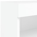 SZAFKA TV Z OŚWIETLENIEM LED BIAŁA 80X30X30CM