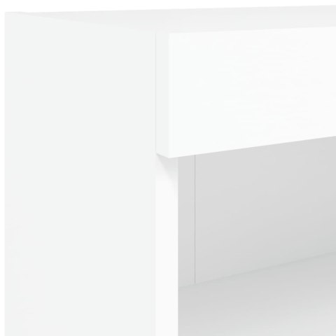 SZAFKA TV Z OŚWIETLENIEM LED BIAŁA 80X30X30CM