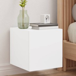 ŚCIENNA SZAFKA TV Z LED BIAŁA 30,5X35X30CM