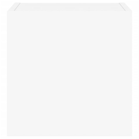 ŚCIENNA SZAFKA TV Z LED BIAŁA 30,5X35X30CM