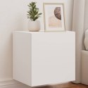ŚCIENNE SZAFKI TV Z LED, 2 SZT., BIAŁE, 40,5X35X40 CM