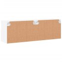 ŚCIENNE SZAFKI TV Z LED 2 SZT. BIAŁE 60X30X40CM