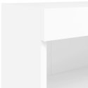 ŚCIENNE SZAFKI TV Z LED 2 SZT. BIAŁE 60X30X40CM