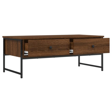 STOLIK KAWOWY BRĄZOWY DĄB 101X49X39,5CM