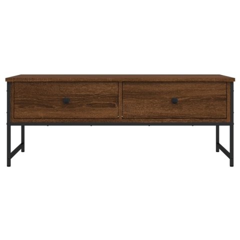 STOLIK KAWOWY BRĄZOWY DĄB 101X49X39,5CM