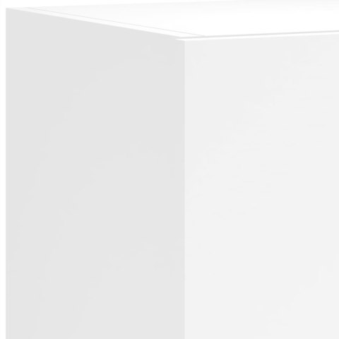 ŚCIENNE SZAFKI TV Z LED 2 SZT. BIAŁE 80X35X31CM