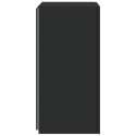 ŚCIENNA SZAFKA TV Z LED CZARNA 30,5X35X70CM