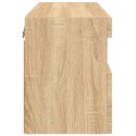 ŚCIENNA SZAFKA TV Z LED DĄB SONOMA 60X30X40CM