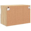 ŚCIENNA SZAFKA TV Z LED DĄB SONOMA 60X30X40CM