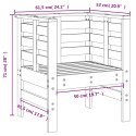 KRZESŁA OGRODOWE 2 SZT. 61,5X53X71CM LITE DREWNO SOSNOWE