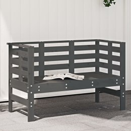 ŁAWKA OGRODOWA SZARA 111,5X53X71CM LITE DREWNO SOSNOWE