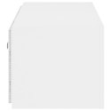 ŚCIENNA SZAFKA TV Z LED BIAŁA 100X35X31CM