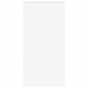 ŚCIENNA SZAFKA TV Z LED, BIAŁA, 40,5X35X80 CM