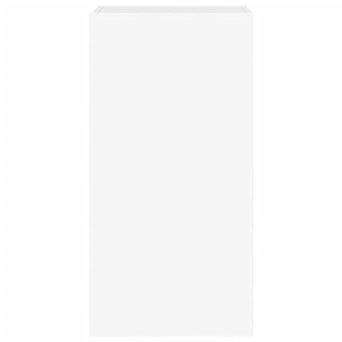 ŚCIENNA SZAFKA TV Z LED, BIAŁA, 40,5X35X80 CM