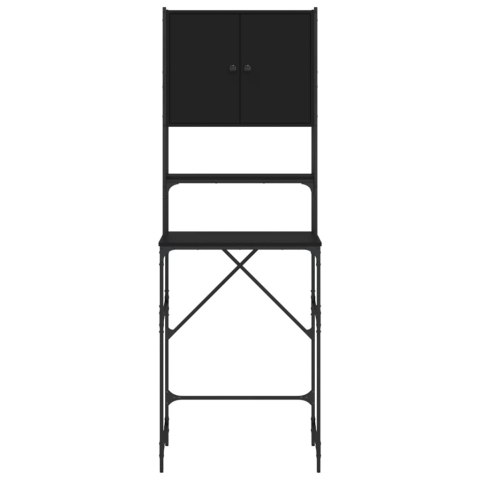 SZAFKA NA PRALKĘ CZARNA 68X48,5X194CM