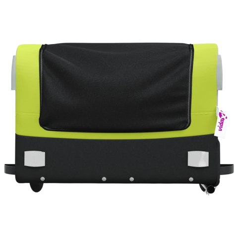 PRZYCZEPKA ROWEROWA CZARNO-ZIELONA 45KG ŻELAZO