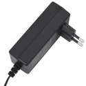 ROZKŁADANY FOTEL MASUJĄCY ELEKTRYCZNY SZARY SZTUCZNA SKÓRA