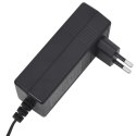 ROZKŁADANY FOTEL ELEKTRYCZNY MASUJĄCY CZARNY MIKROFIBRA