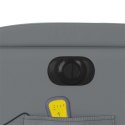 ROZKŁADANY FOTEL MASUJĄCY ELEKTRYCZNY SZARY SZTUCZNA SKÓRA