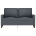 SOFA 2-OSOBOWA CIEMNOSZARY 120CM TAPICEROWANA AKSAMITEM