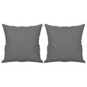 2-OSOBOWA SOFA Z PODUSZKAMI CIEMNOSZARA 120CM MIKROFIBRA